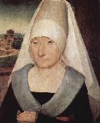 Hans Memling Portrait of an old woman. oil painting